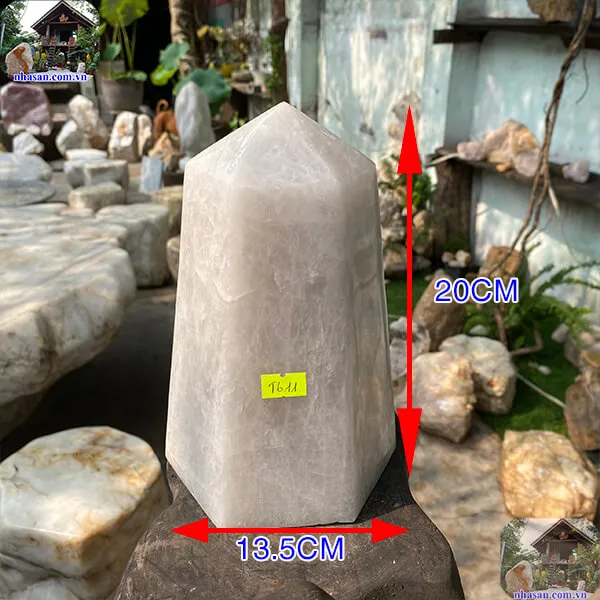 Trụ lục giác thạch anh trắng 4.12kg-T611