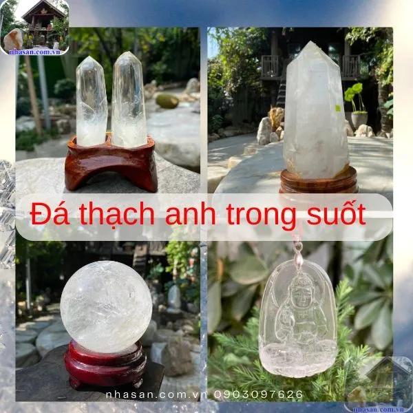 Đá thạch anh trong suốt - Khắc tinh của âm khí