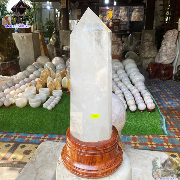 Đá thạch anh tinh thể trắng 7.4kg - T566