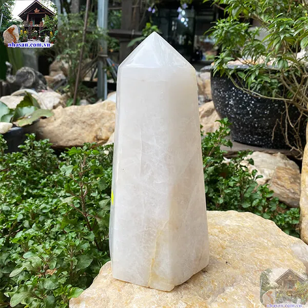 Trụ lục giác thạch anh trắng 4.46kg-T585