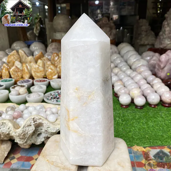 Trụ lục giác thạch anh trắng 6.4Kg-T577