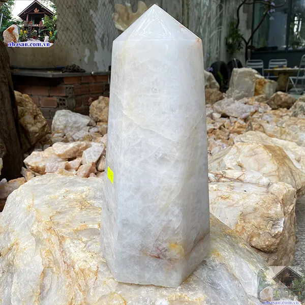 Trụ lục lăng thạch anh trắng 5.6kg-T574