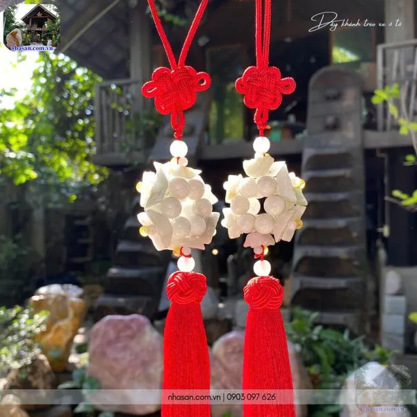 Dây khánh treo xe ô tô đá cẩm thạch - Biểu tượng của sự bình an và thịnh vượng