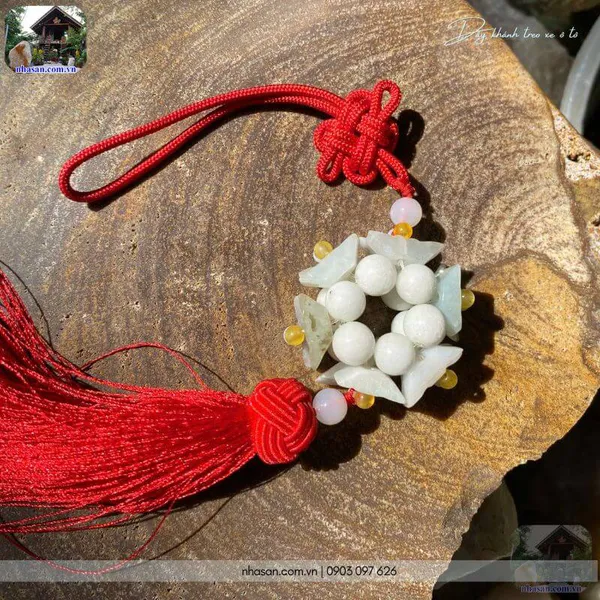 Dây khánh treo xe ô tô đá cẩm thạch - Biểu tượng của sự bình an và thịnh vượng