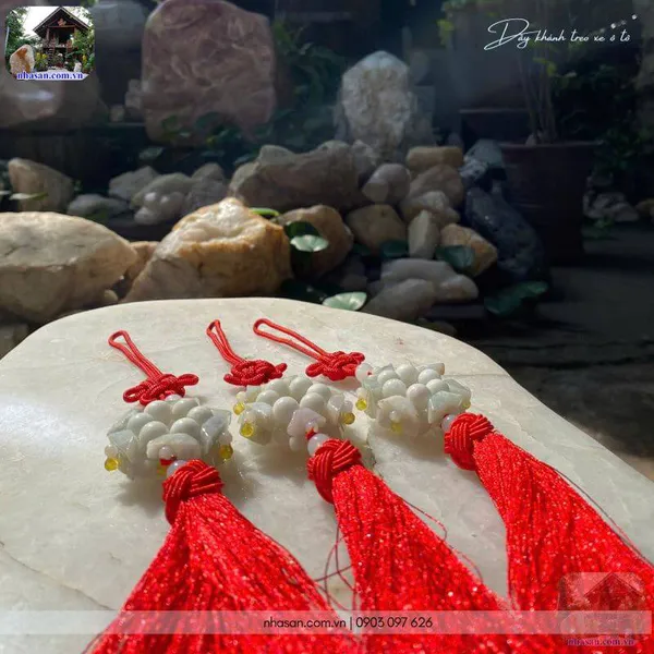 Dây khánh treo xe ô tô đá cẩm thạch - Biểu tượng của sự bình an và thịnh vượng