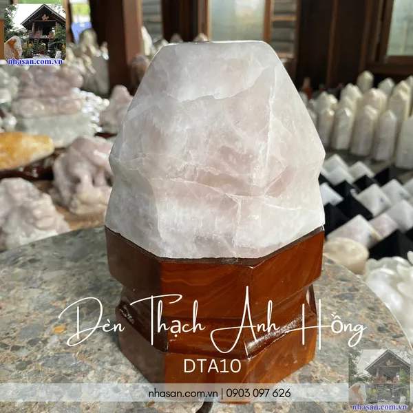 Đèn thạch anh hồng DTA10 nặng 3.1kg, kích thước: cao 20cm x ngang 13,5cm