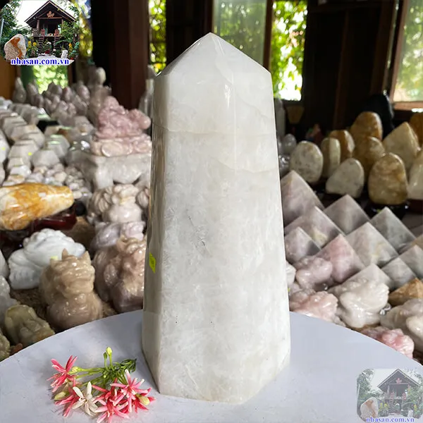 Trụ lục giác thạch anh trắng 6.8kg-T619