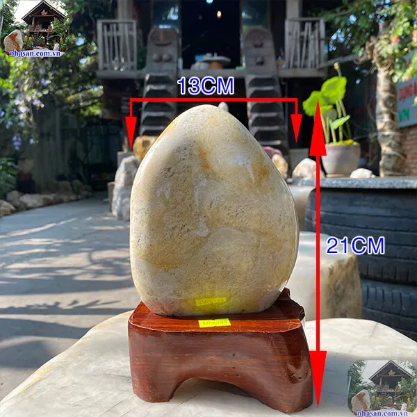 Thạch anh bông vàng 2.4kg (KT: 21 x 13 cm) - TAV149