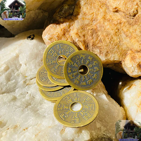 Đồng tiền xu Thái Tuế (tiền Áp Tuế) cổ phong thủy - Hóa giải tuổi, hướng nhà bị phạm sao Thái Tuế