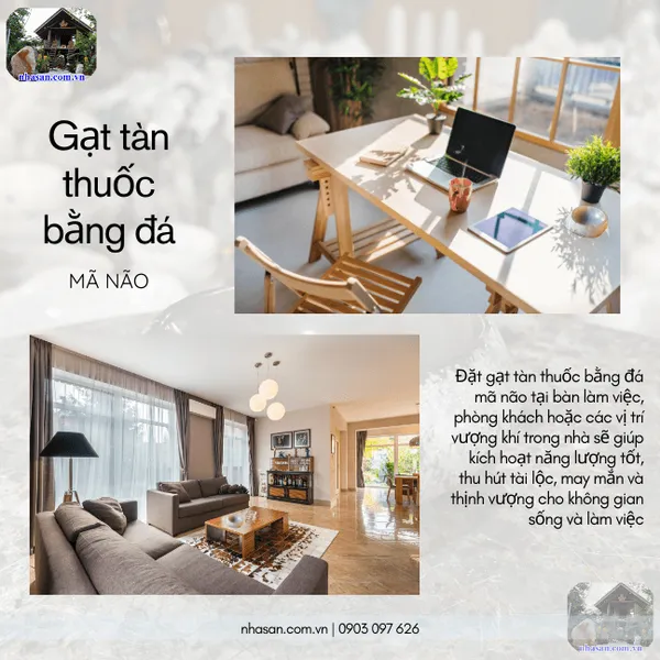 Gạt tàn thuốc bằng đá mã não GTT01 nặng 560gr, kích thước 10x12cm