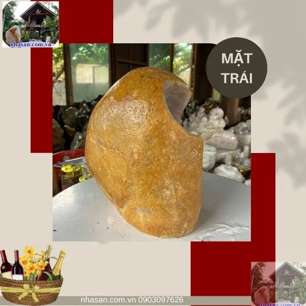Kệ rượu đá thạch anh để bàn KR01, nặng 15kg, kích thước 26x22.5x10.2 (cm)