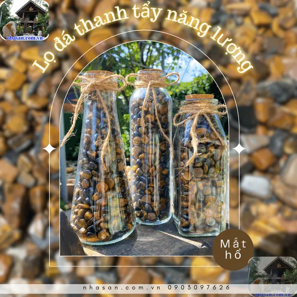 Lọ đá thanh tẩy năng lượng tự nhiên