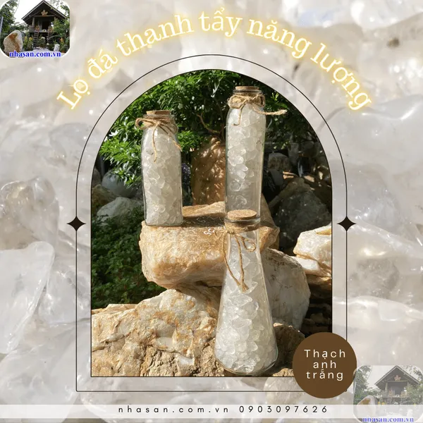 Lọ đá thanh tẩy năng lượng tự nhiên