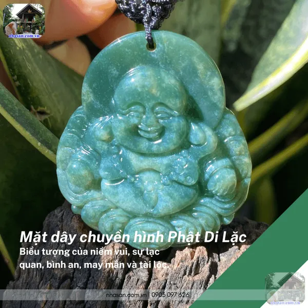 Mặt dây chuyền hình Phật Di Lặc nặng 27gr, cao 4.4cm x ngang 3.9cm - MP35 