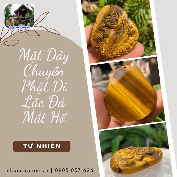 Mặt Phật Di Lặc mệnh Thổ MP19, nặng 20g, kích thước cao 4,5cm x ngang 4cm