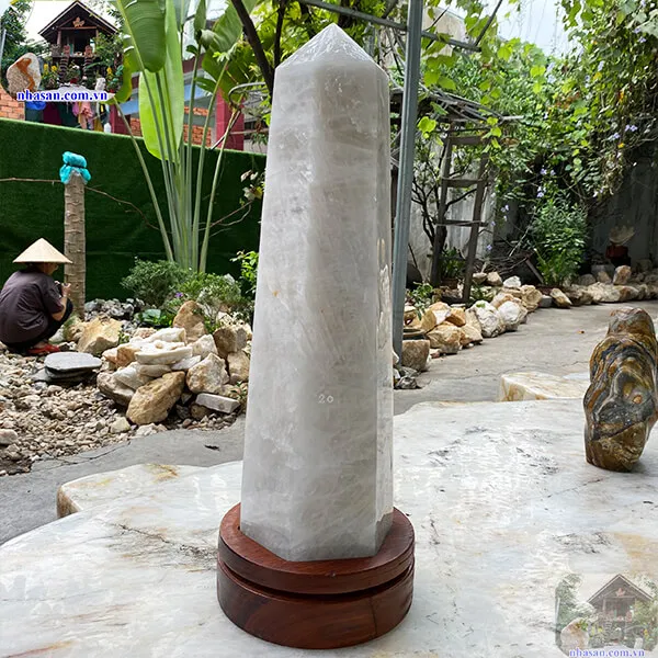 Trụ lục giác thạch anh trắng 23kg-T626