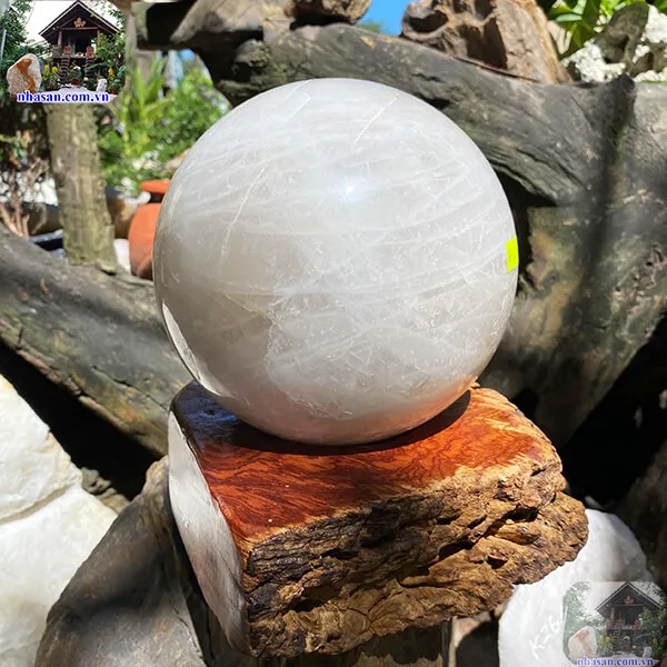 Quả cầu thạch anh QC1288 - 7kg - 17cm