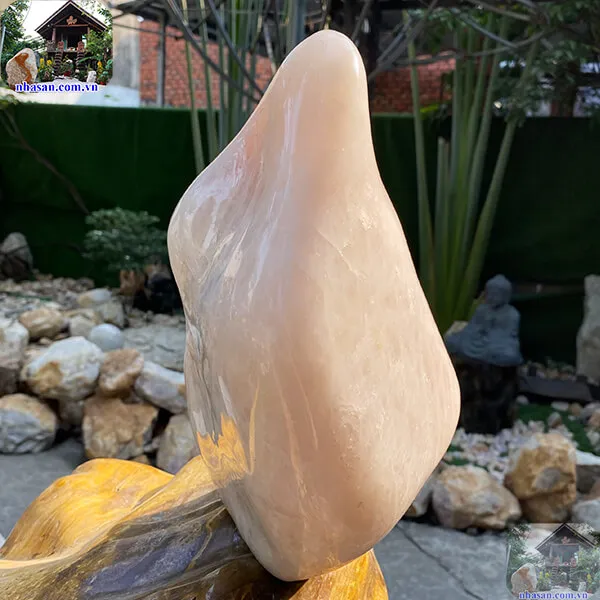 Trụ thạch anh hồng T697, trọng lượng 9.2kg, kích thước 27x21x12 (cm)