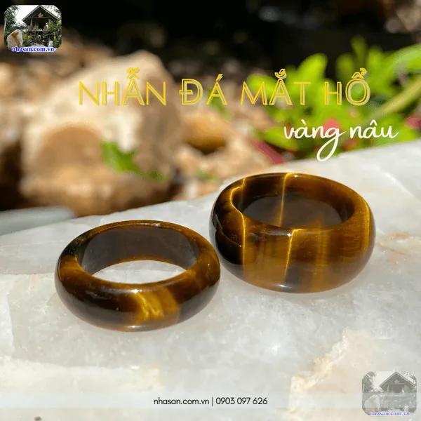 Nhẫn đá mắt hổ vàng nâu, biểu tượng của quyền lực và uy nghi