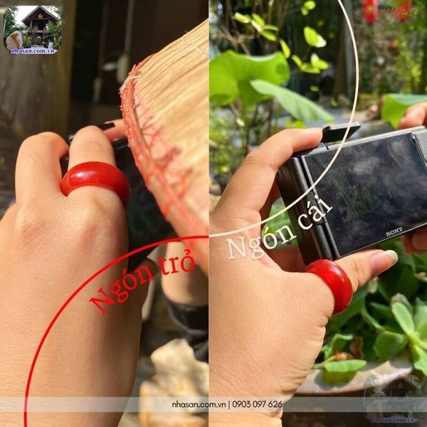 Nhẫn mã não đỏ tự nhiên – Thu Hút Tài Lộc, Vượng Khí