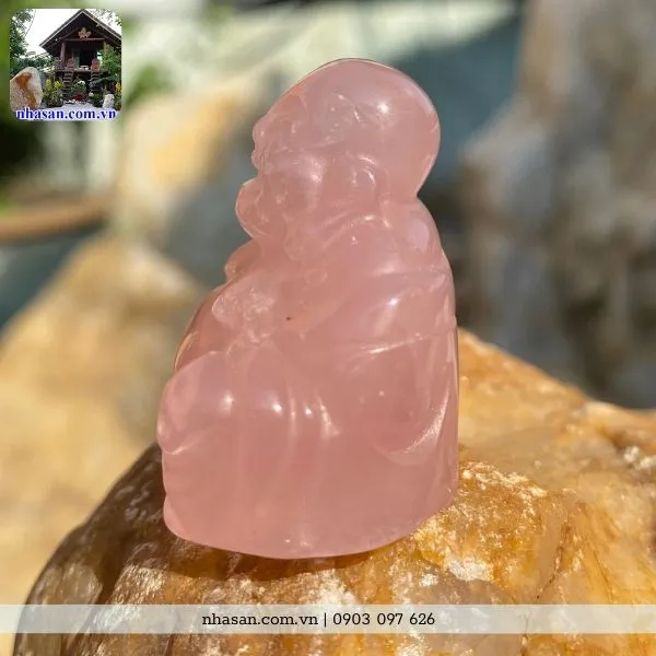 Phật di lặc để xe ô tô nặng 40gr, cao 3.5cm x ngang 3.9cm x dày 2.2cm - TP19 