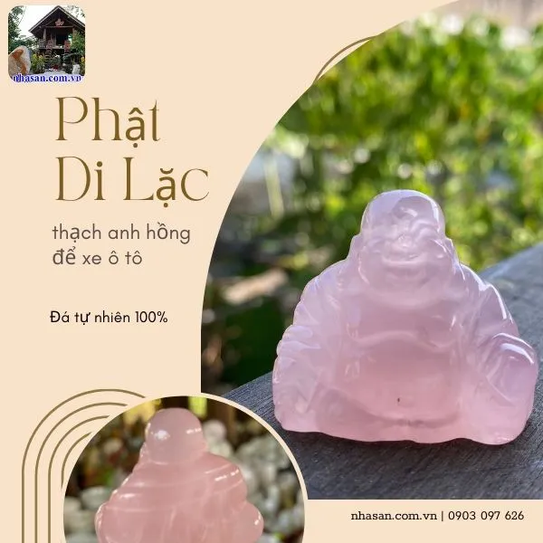 Phật di lặc để xe ô tô nặng 40gr, cao 3.5cm x ngang 3.9cm x dày 2.2cm - TP19 