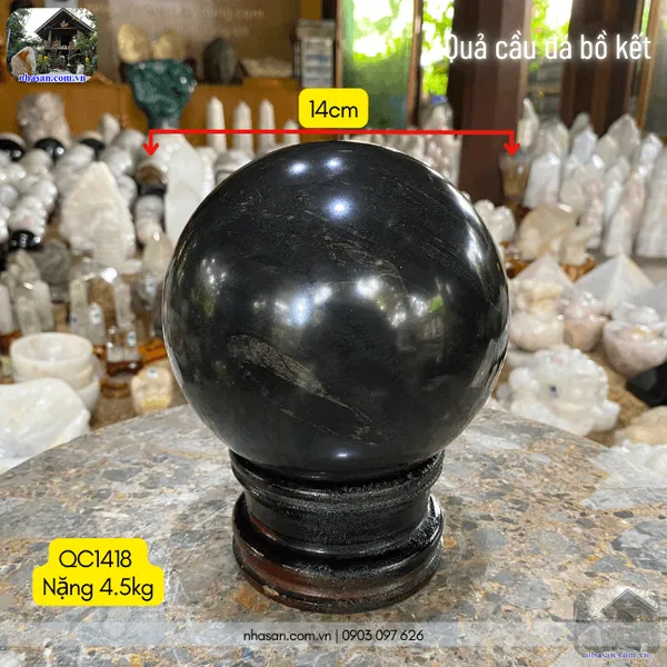 Quả cầu đá bồ kết - 4.5kg - 14cm - QC1418