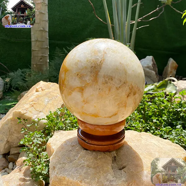 Thạch anh bông vàng 9.8kg -19cm - QC1000