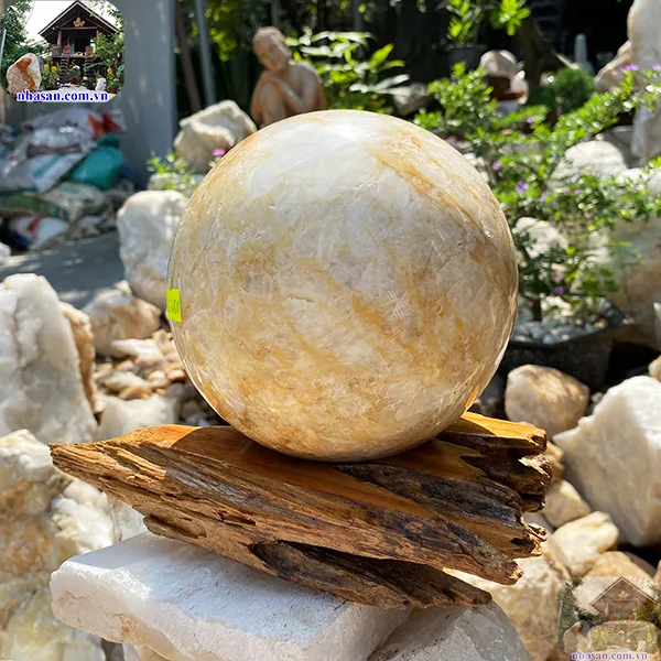 Quả cầu phong thủy màu vàng QC1260 - 15cm - 4.05kg