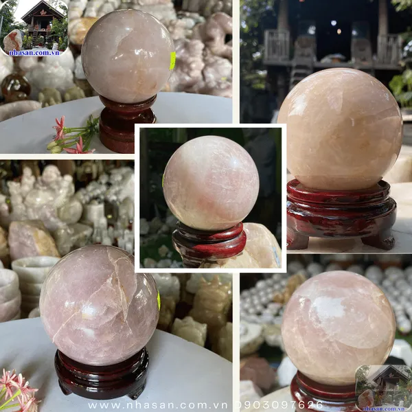 Quả cầu thạch anh hồng nên đặt ở đâu để thu hút tình yêu, tài lộc và sức khỏe?