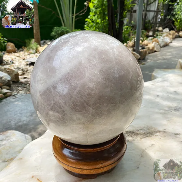 Quả cầu thạch anh hồng 26cm-24.7kg-QC1111
