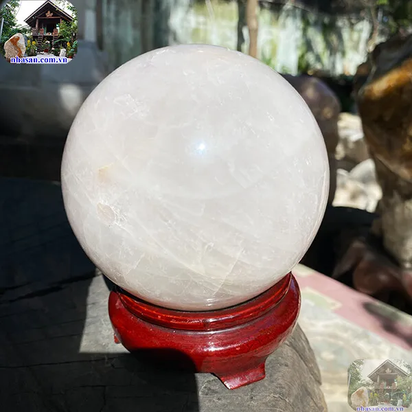 Quả cầu phong thủy hồng QC1212 - 2.53kg - 12.4cm