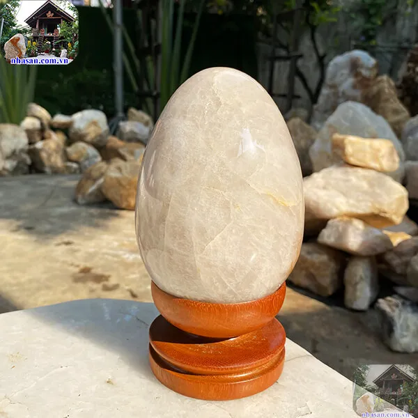 Quả trứng đá thạch anh cho phong cách hiện đại độc đáo