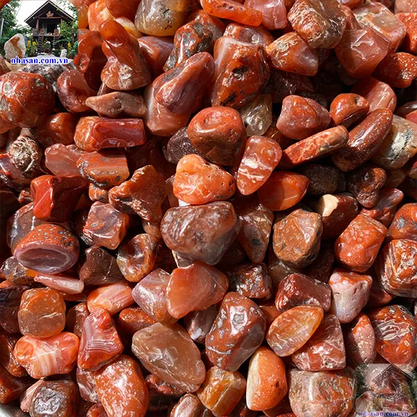 Đá vụn mã não đánh bóng phong thủy