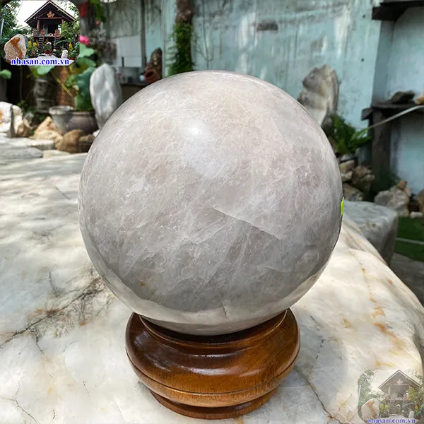 Quả cầu thạch anh hồng 26cm-24.7kg-QC1111
