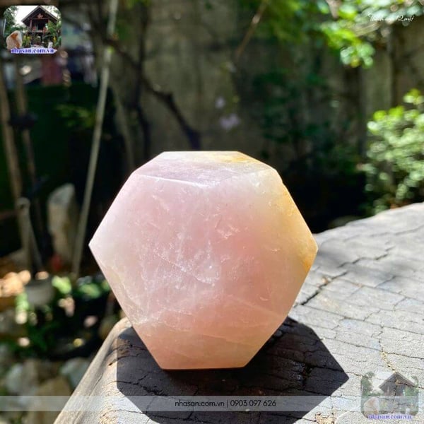Đá thạch anh 12 mặt QC1495 - 440gr - 7.5cm