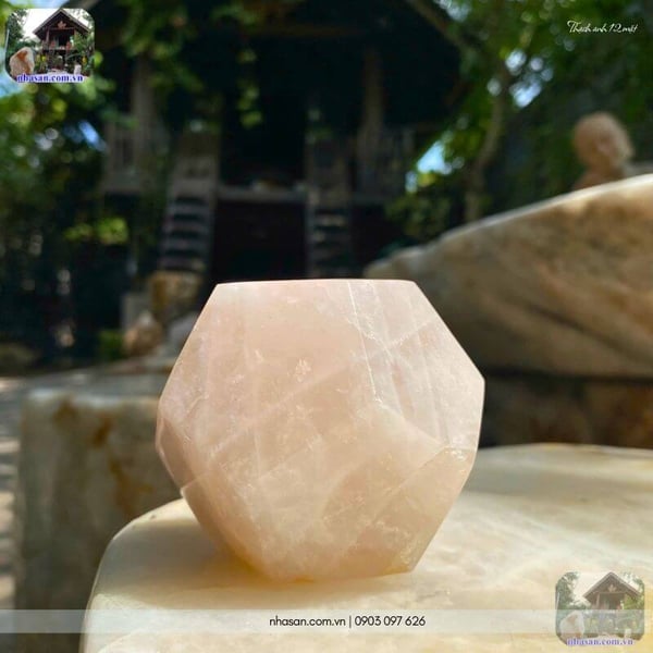 Đá thạch anh 12 mặt QC1498 - 440gr - 7.5cm