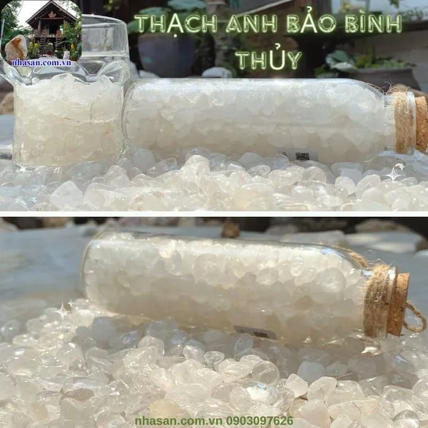 Thạch anh bảo bình thủy - Pháp khí hóa giải phương vị xấu, tẩy uế khí nhà vệ sinh