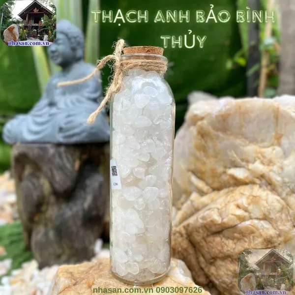 Thạch anh bảo bình thủy - Pháp khí hóa giải phương vị xấu, tẩy uế khí nhà vệ sinh