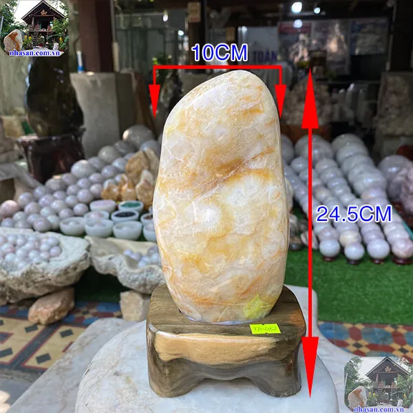 Thạch anh bông vàng 2.96kg (KT: 24.5 x 10 cm) - TAV152