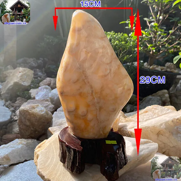 Thạch anh bông vàng 4.58kg (KT: 29 x 15 cm) - TAV144