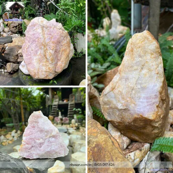 Đá thạch anh hồng thô mang đến tài lộc, may mắn, bình yên và thịnh vượng cho mệnh Hỏa và mệnh Thổ 