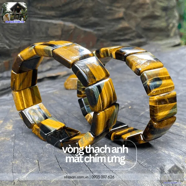 Vòng thạch anh mắt chim ưng phong thủy 20ly hộ thân, kích hoạt trí tuệ