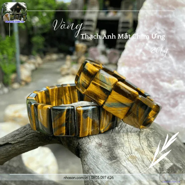 Vòng thạch anh mắt chim ưng phong thủy 20ly hộ thân, kích hoạt trí tuệ