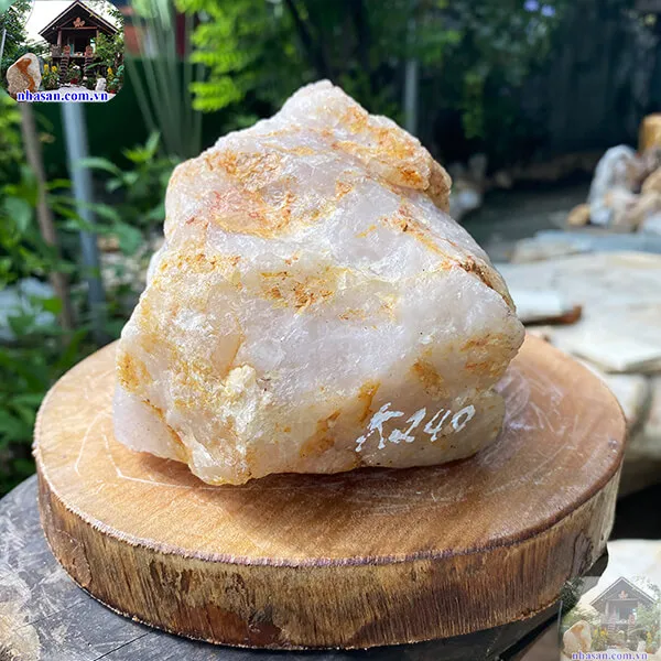 Đá thạch anh thô 2.3kg (11x15 cm) cho nhà bếp