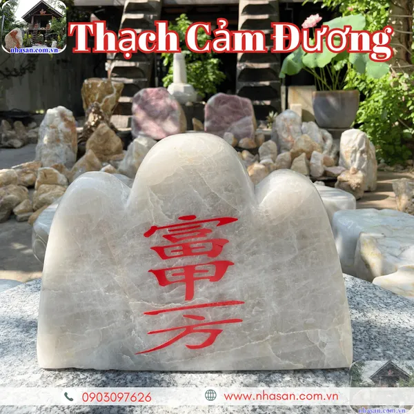 Thạch cảm đương trấn trạch đá thạch anh - Pháp khí hóa giải các thế sát trong phong thủy