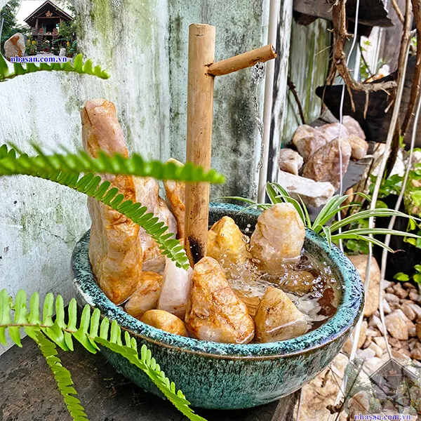 Thạch thủy bình kích hoạt năng lượng sân vườn, phòng khách, bàn trà, nơi làm việc