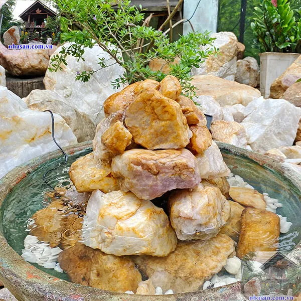 Thạch thủy bình đá thạch anh tự nhiên - Kích hoạt phong sinh thủy khởi