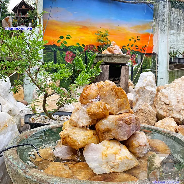 Thạch thủy bình đá thạch anh tự nhiên - Kích hoạt phong sinh thủy khởi