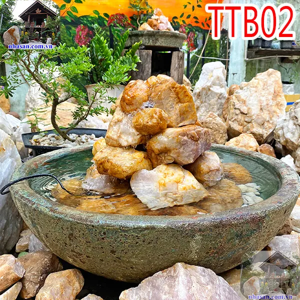 Thạch thủy bình đá thạch anh tự nhiên - Kích hoạt phong sinh thủy khởi